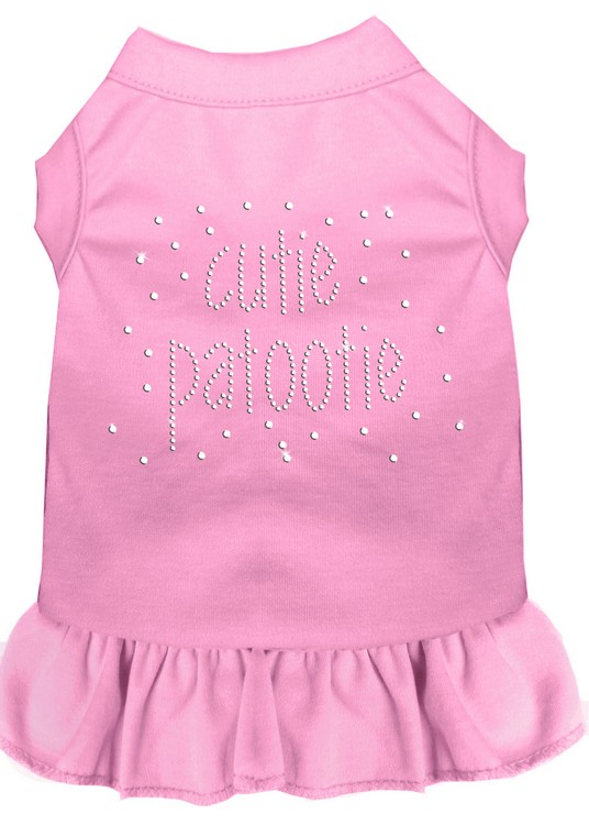 Rhinestone Cutie Patootie Dress Light Pink XS